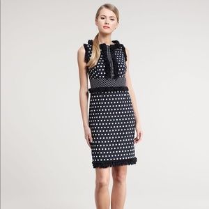 Tory Burch Polka Dot Dress with Fringe Size 4